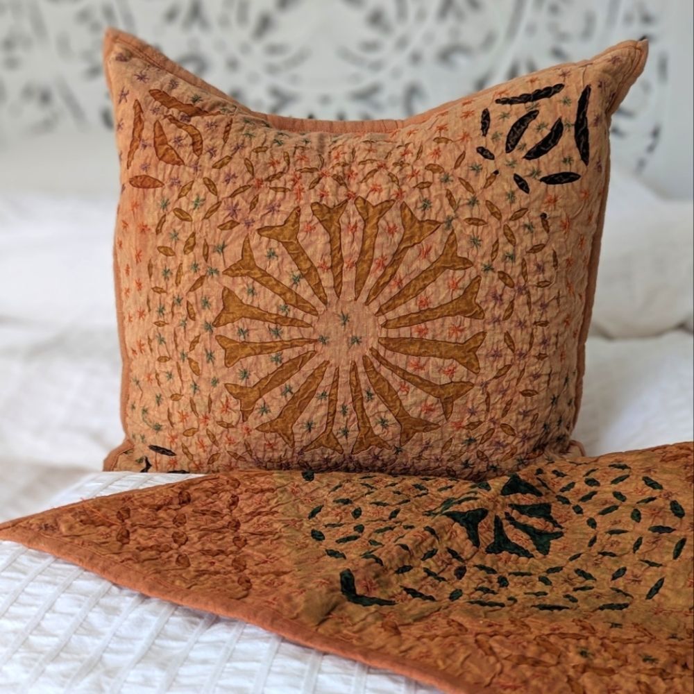 Hand Quilted Pillow Covers